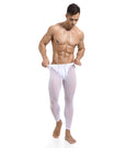 APOLLO White Mesh Ankle Length Lounge Pyjama Trousers