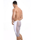 APOLLO Light Grey Mesh Knee Length Lounge Pyjama Shorts
