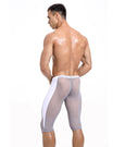 APOLLO Light Grey Mesh Knee Length Lounge Pyjama Shorts